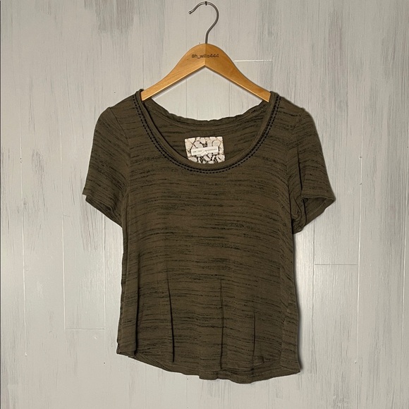 Anthropologie Pure + Good Moss Space Dyed‎ Top Shirt Size XS - Picture 2 of 6